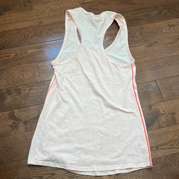 Light orange lululemon tank top - Picture 2 of 2